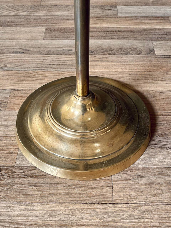Mid-Century Modern Brass Clam Shell Adjustable Reading Floor Lamp, c.1970’s