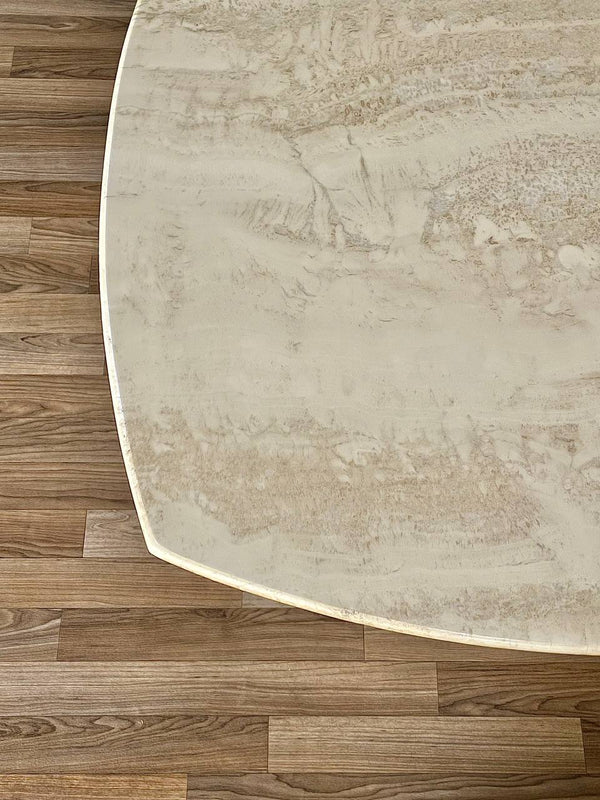 Vintage Post Modern Italian Travertine Coffee Table, c.1980’s