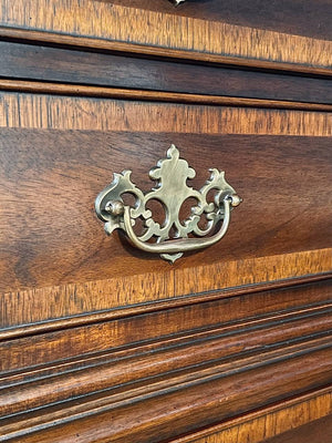 Vintage Colonial Revival Style Mahogany Highboy Dresser by Drexel, c.1950’s