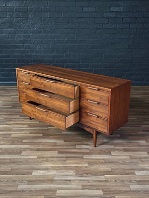 Mid-Century Swedish Modern 9-Drawer Walnut Dresser, c.1960’s