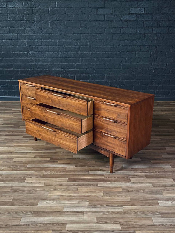Mid-Century Swedish Modern 9-Drawer Walnut Dresser, c.1960’s