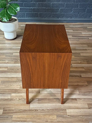 Mid-Century Modern Walnut Tambour-Door Night Stand, c.1960’s
