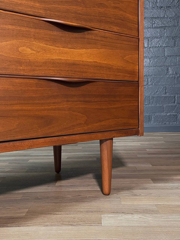 Mid-Century Modern 9-Drawer Walnut Dresser by Ward Furniture, c.1960’s