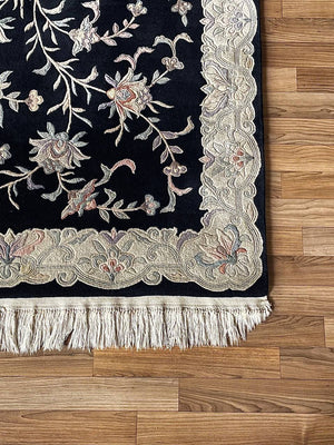 Vintage Handmade Hand-Knotted Wool Chinese  Rug by Nourison, c.1980’s