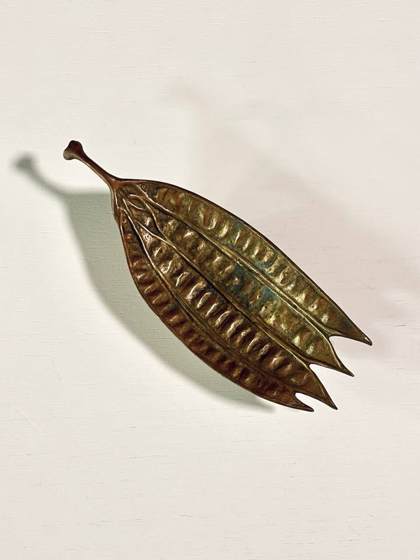 Pair of Vintage Brass Leaf Tray Sculptures by Oscar JW Hansen, c.1940’s
