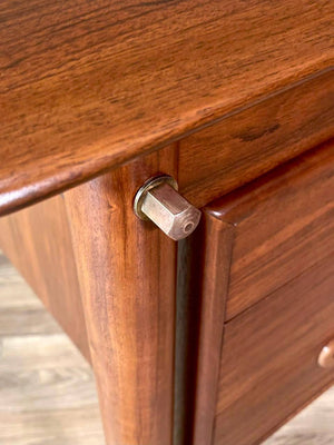 Mid-Century Danish Modern Walnut Executive Desk by Gunnar Schwartz, c.1960’s