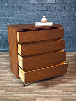 Vintage Mid-Century Modern Walnut Highboy Dresser, c.1960’s
