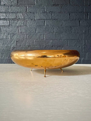 Vintage Californian Modern Brass Footed Bowl by Saxton, c.1960’s