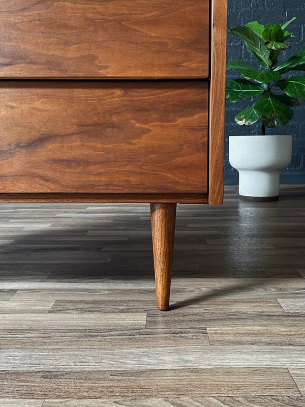 Mid-Century Modern Walnut Highboy Dresser by Ward Furniture, c.1960’s