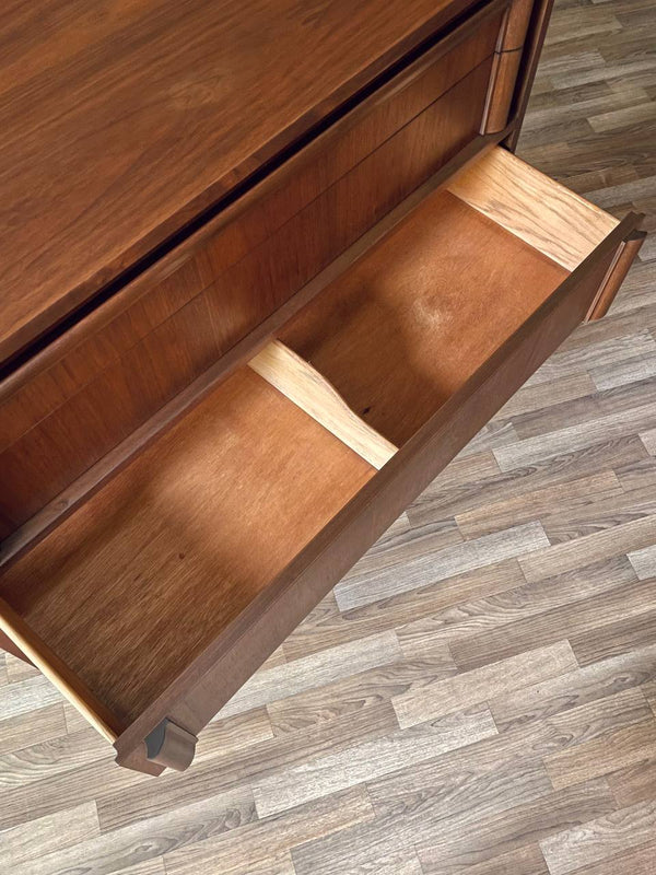 Mid-Century Modern Walnut Highboy Dresser by Basic Witz, c.1960’s