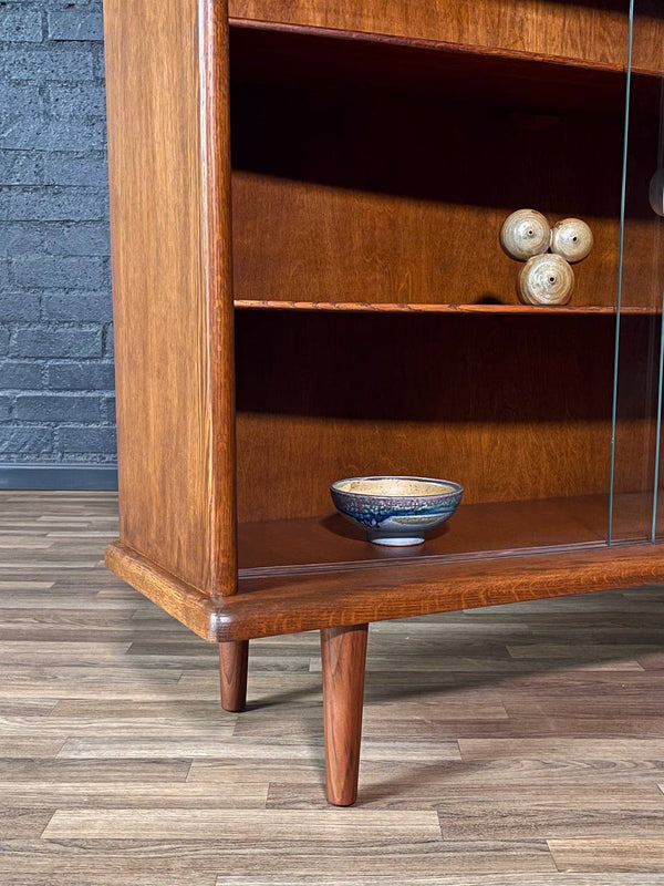 Mid-Century Modern Bow Front Bookcase Credenza, c.1960’s