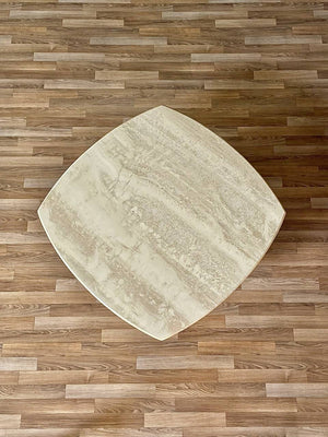 Vintage Post Modern Italian Travertine Coffee Table, c.1980’s