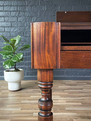 Antique Spinet Style Writing Desk w/ Hidden Deawers, c.1940’s