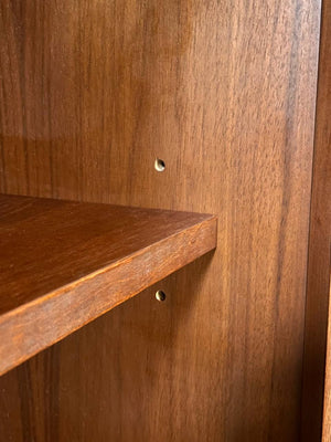 Mid-Century Modern Sculpted Walnut Credenza by Stanley, c.1960’s