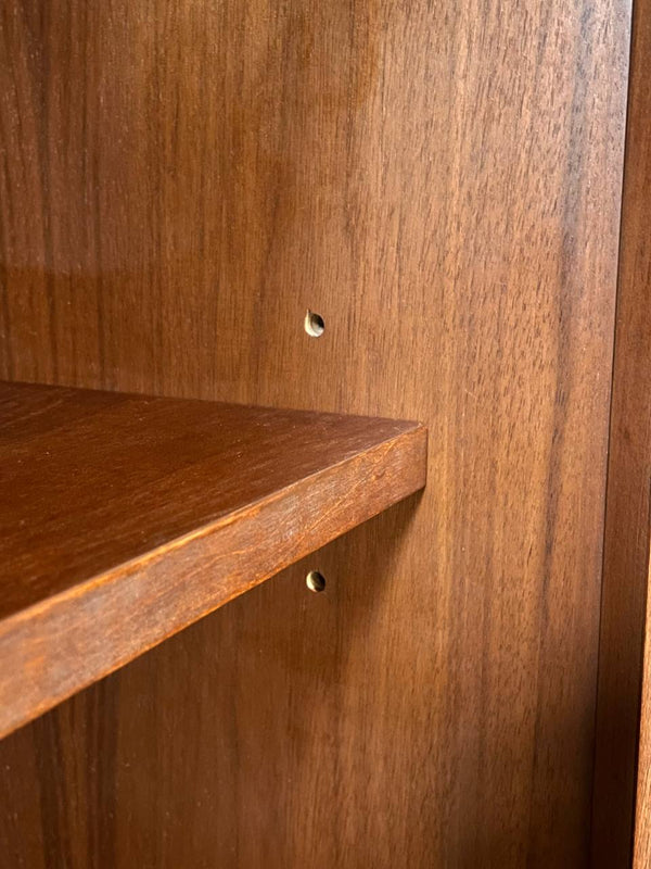 Mid-Century Modern Sculpted Walnut Credenza by Stanley, c.1960’s