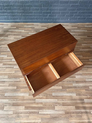 Mid-Century Modern Walnut Highboy Dresser by Harmony House, c.1960’s