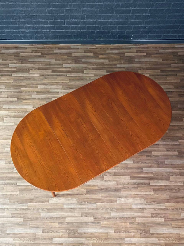 Expanding Mid-Century Swedish Modern Teak Dining Table by Karl-Erik Ekselius, c.1960’s