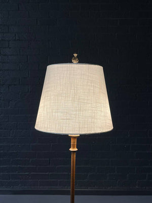 American Art Deco Brass & Onyx Floor Lamp by Artistic Brass & Bronze Works, c.1930's