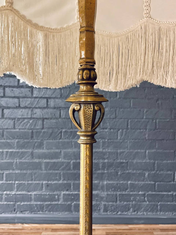 American Antique Brass  Floor Lamp by Rembrandt, c.1940’s