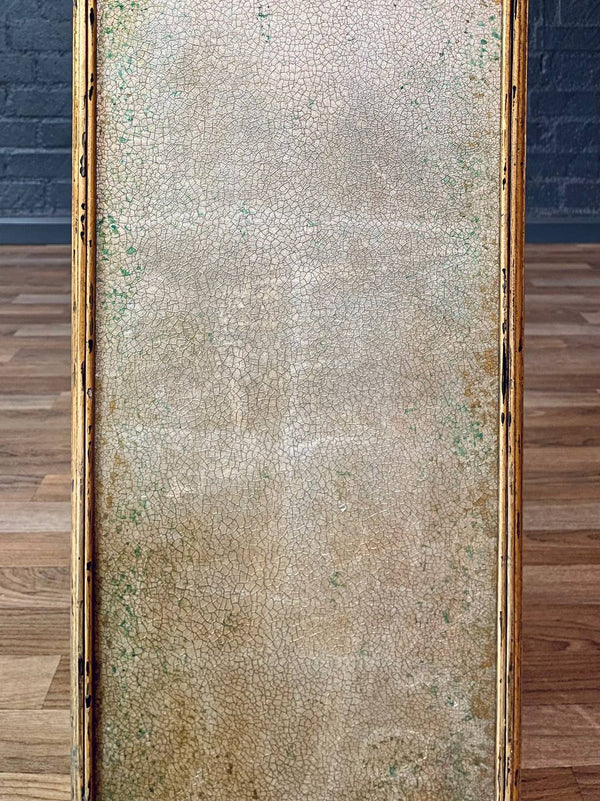 Hollywood Regency Giltwood Pedestal w/ Reverse Glass Panels, c.1960s