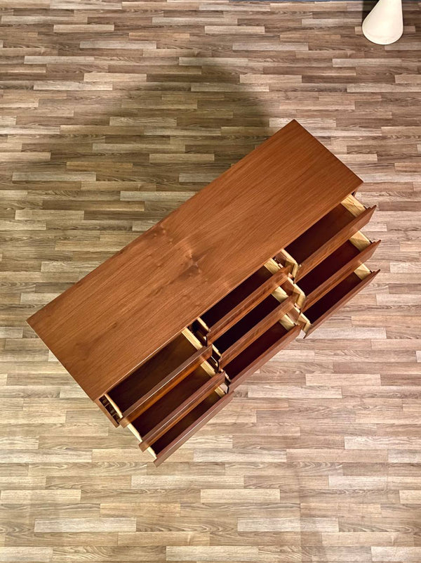 Mid-Century Modern 9-Drawer Walnut Dresser, c.1960’s