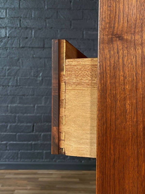 Mid-Century Modern Walnut Highboy Dresser by Dixie, c.1960’s