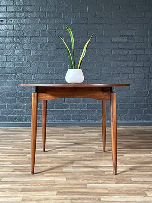 Expanding Mid-Century Modern Walnut Floating Top Dining Table, c.1960’s