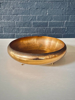 Vintage Californian Modern Brass Footed Bowl by Saxton, c.1960’s