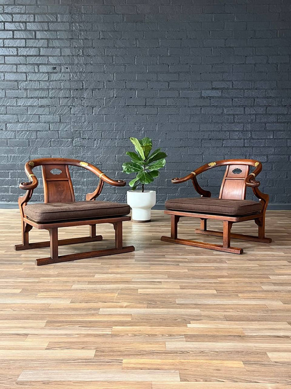 Pair of Mid-Century “Far East Collection” Armchairs by Michael Taylor for Baker, c.1950’s