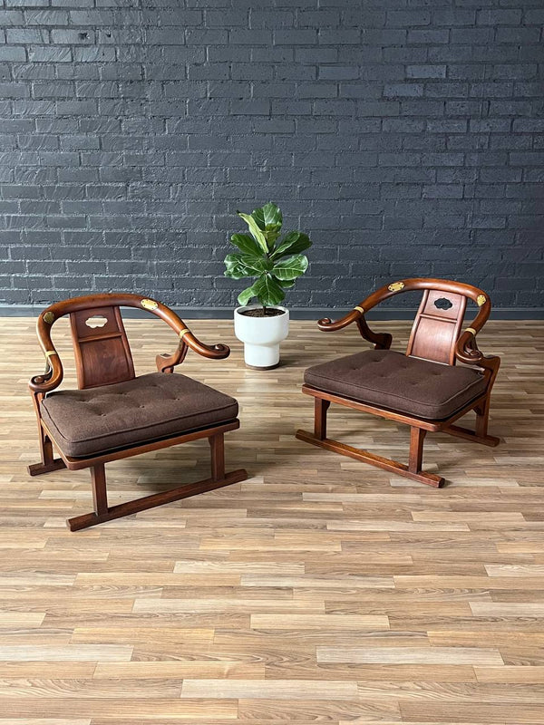 Pair of Mid-Century “Far East Collection” Armchairs by Michael Taylor for Baker, c.1950’s