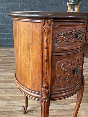 French Kidney Style Carved Writing Desk, c.1950’s