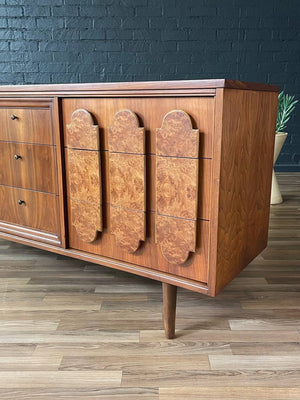 Mid-Century Modern Walnut & Burl Wood Dresser, c.1960’s