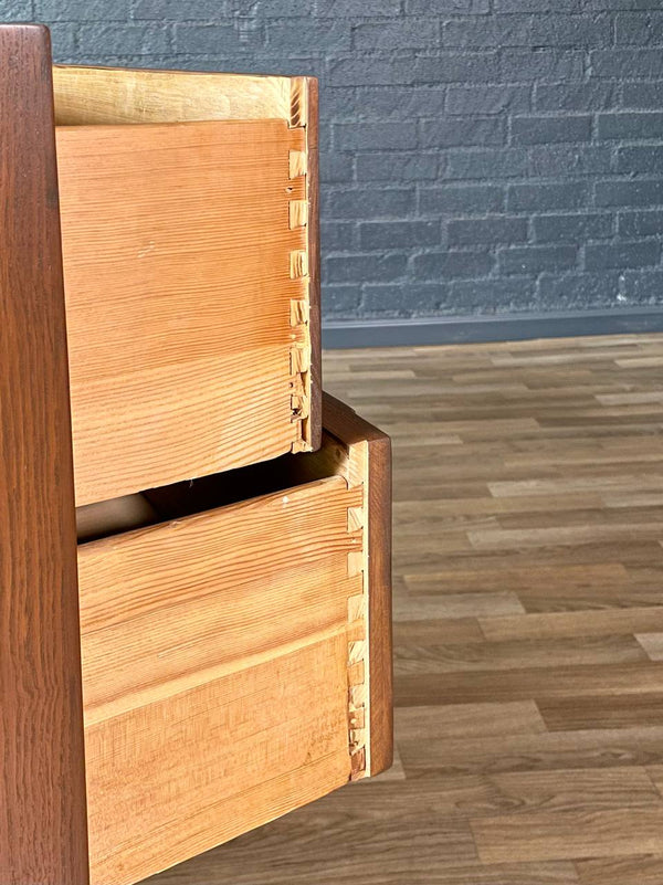 Mid-Century Modern 4-Drawer Geometric Highboy Dresser, c.1960’s