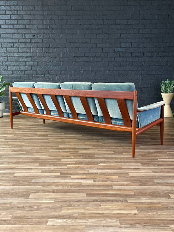 Mid-Century Danish Modern 4-Seater Teak Sofa by Grete Jalk, c.1960’s