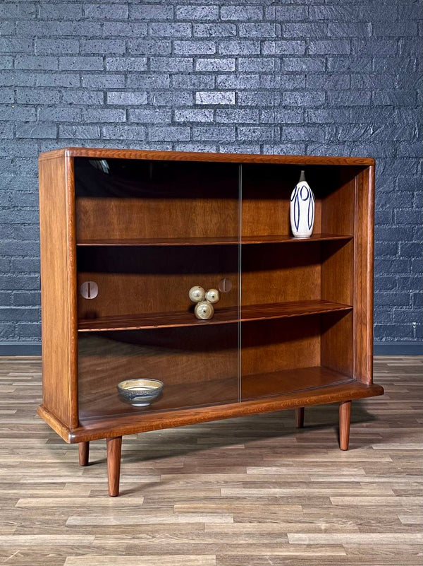 Mid-Century Modern Bow Front Bookcase Credenza, c.1960’s