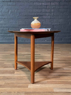 Mid-Century Modern Clover Leaf Side Table w/ Magazine Shelf, c.1960’s