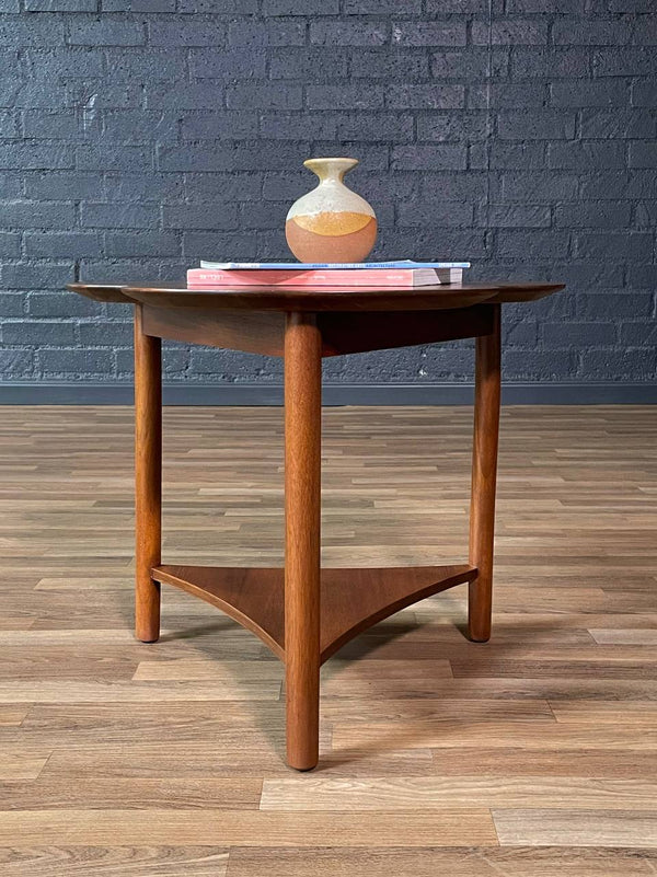 Mid-Century Modern Clover Leaf Side Table w/ Magazine Shelf, c.1960’s
