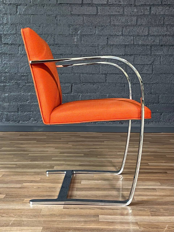 Signed Mies Van Der Rohe “Brno” Steel Chair for Knoll