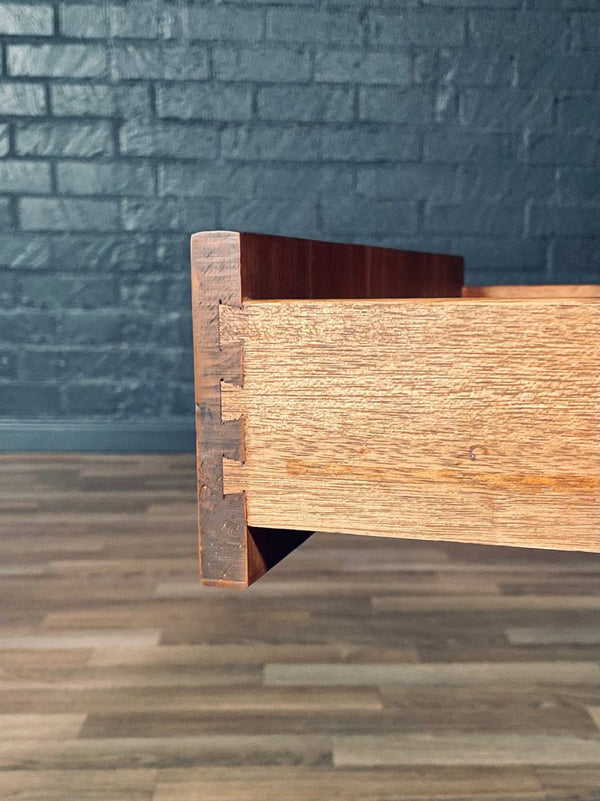 Pair of Mid-Century Modern Walnut Night Stands w/ Bookcase, c.1960’s