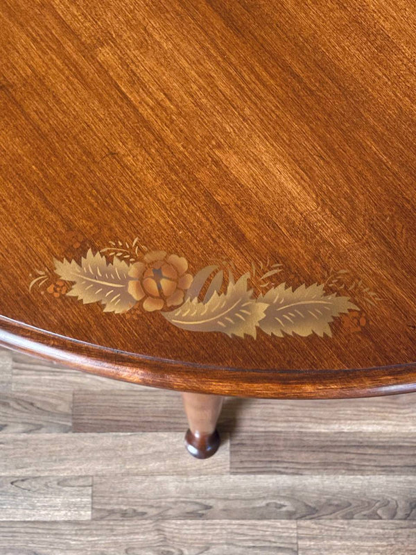 Set of American Colonial Style Dining Set w/ Stenciled Windsor Chairs, c.1970’s