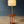 Mid-Century Sculpted Walnut Floor Lamp w/ Side Table, c.1960’s
