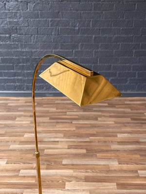 Mid-Century Modern Articulating Brass Floor Lamp by Casella, c.1970’s