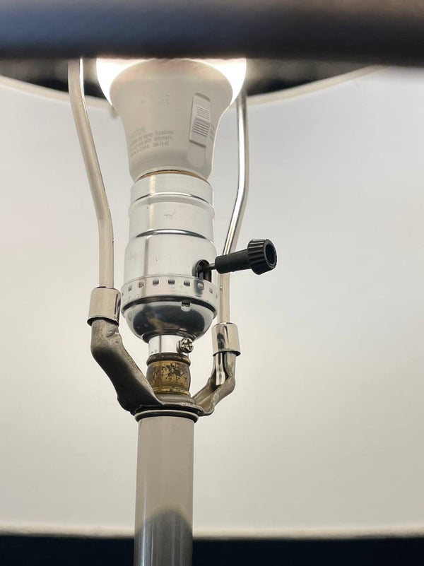 Laurel Wired Floor Lamp w/ Glass Side Table, c.1960’s