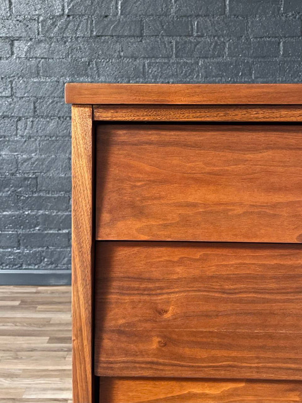 Mid-Century Modern Walnut Highboy Dresser by Ward Furniture, c.1960’s