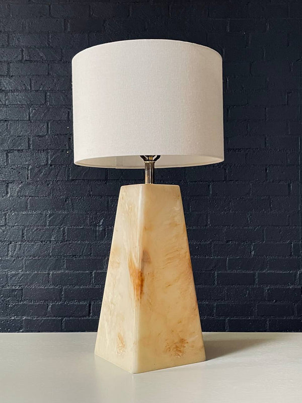 Mid-Century Modern Pyramid Style Resin Table Lamp, c.1960’s