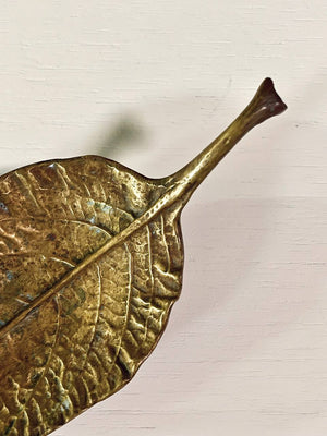 Pair of Vintage Brass Leaf Tray Sculptures by Oscar JW Hansen, c.1940’s