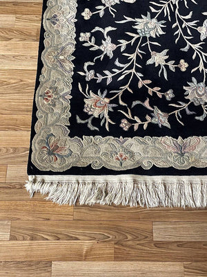 Vintage Handmade Hand-Knotted Wool Chinese  Rug by Nourison, c.1980’s