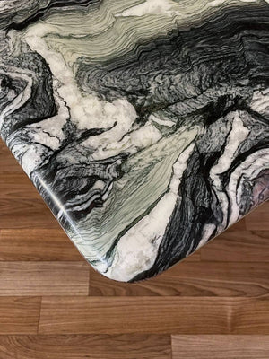 Post Modern Italian Green Cipollino Marble Side Table, c.1970’s