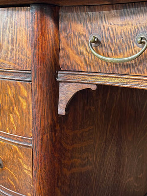 Antique English Arts & Crafts Oak Writing Desk, c.1920’s