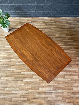 Mid-Century Modern “Sophisticate” Drop-Leaf Dining Table w/ Brass Accents, c.1960’s